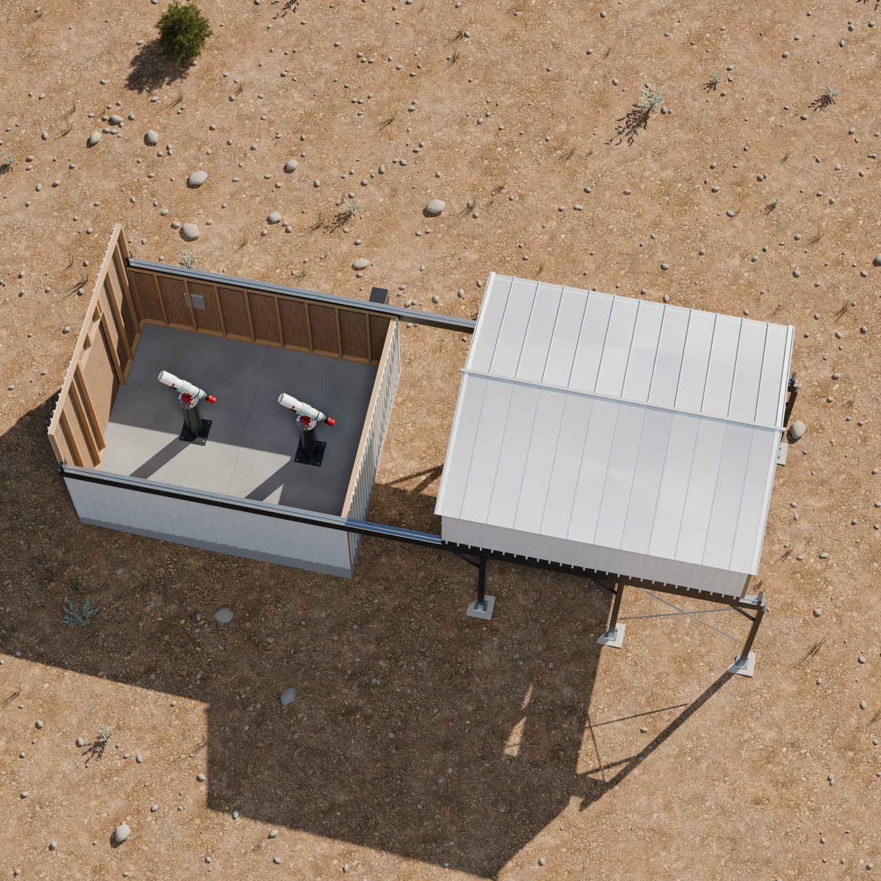 Layout for two 60-inch piers
